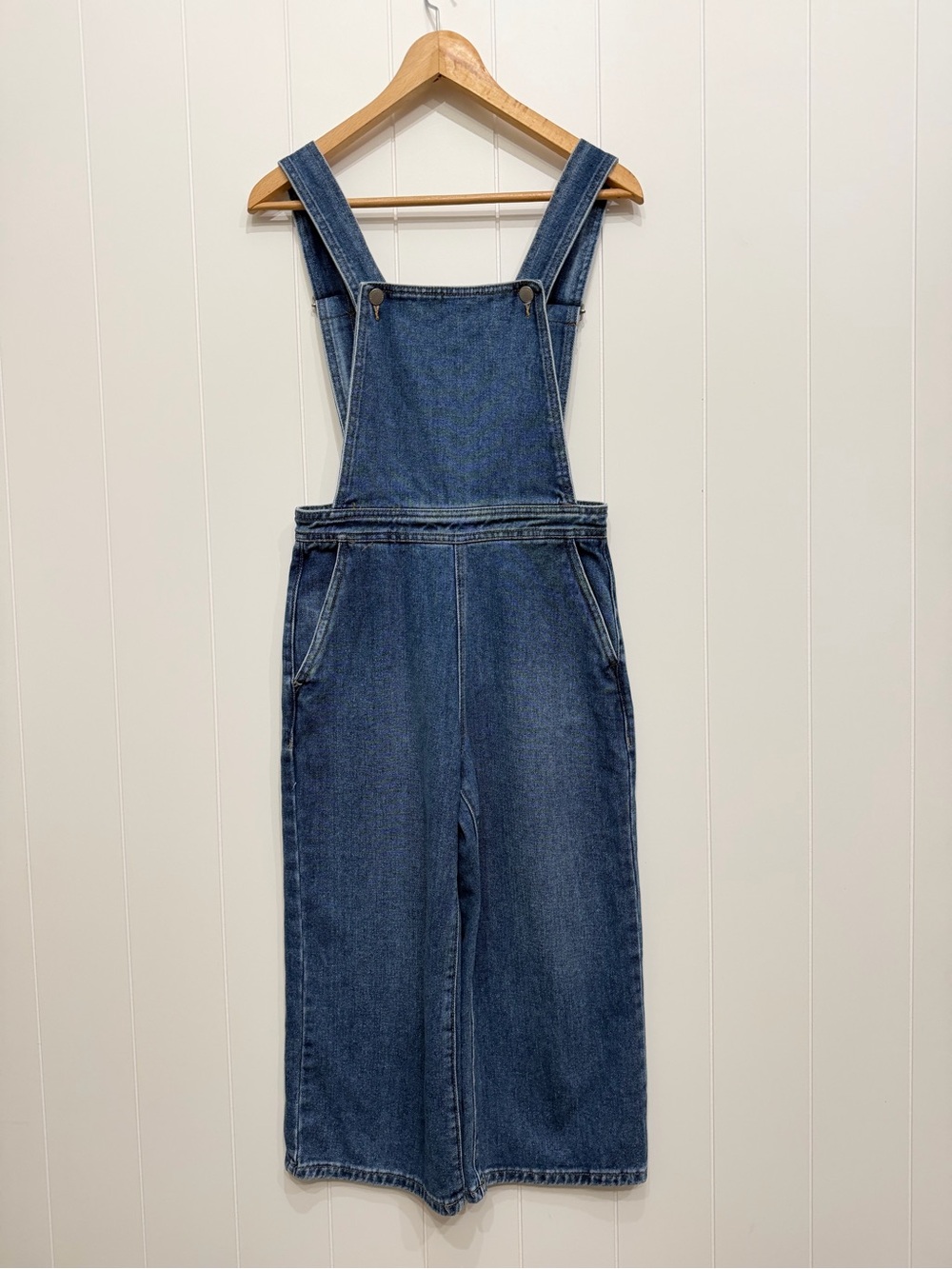 Bullhead by Pacsun Makato Culotte Wide Leg Cropped Jean Overalls Women’s Size 25